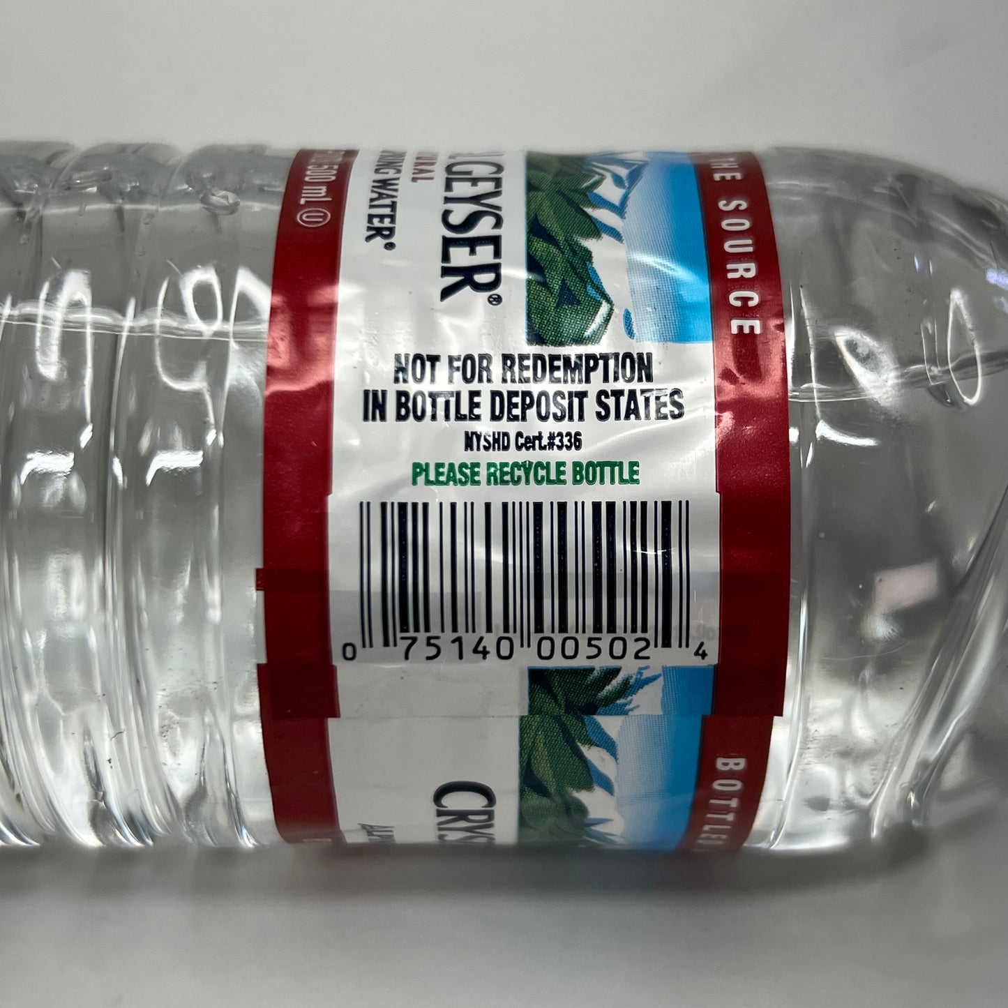 ZA@ CRYSTAL GEYSER (96 Bottles) Alpine Spring Water 16.9 fl oz. Bottles BB 04/28