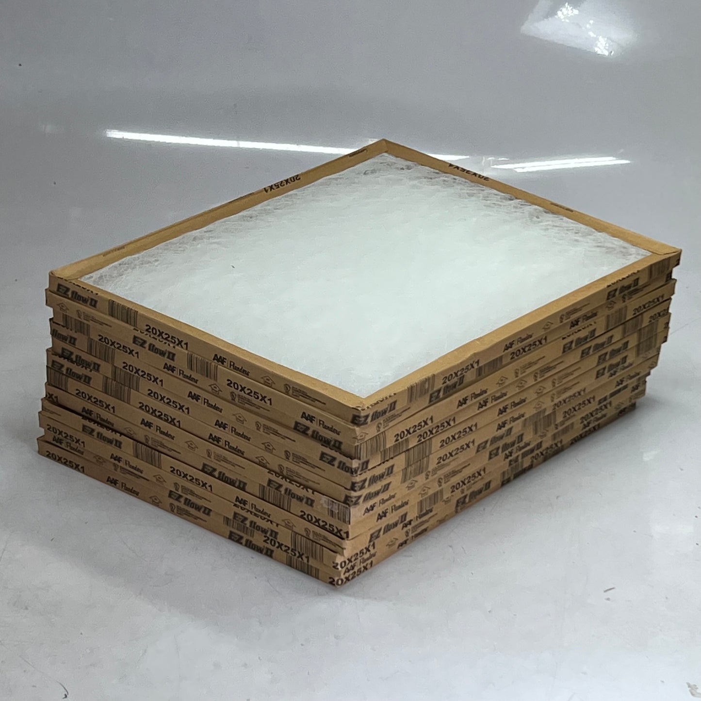 AAF (12 PACK) Flanders Disposable Filters EZ ll 20 x 25 x 1 White 10055.012025