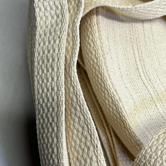 ZA@ Natural Cotton Fabric Roll 1.5 Yds 5L-3/4  White 51211-0013 COL-5L-3/4"-NATURAL (Unraveled)