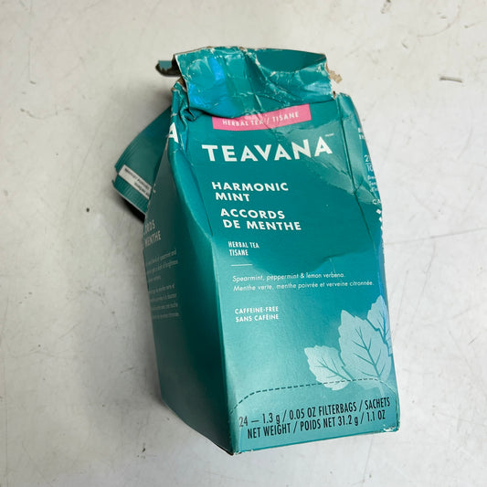ZA@ STARBUCKS Teavana (16 PACK) 8 Kinds of Assorted Black & Herbal Teas (24 -1.3g bags per Box) BB 03/27 (Damaged)