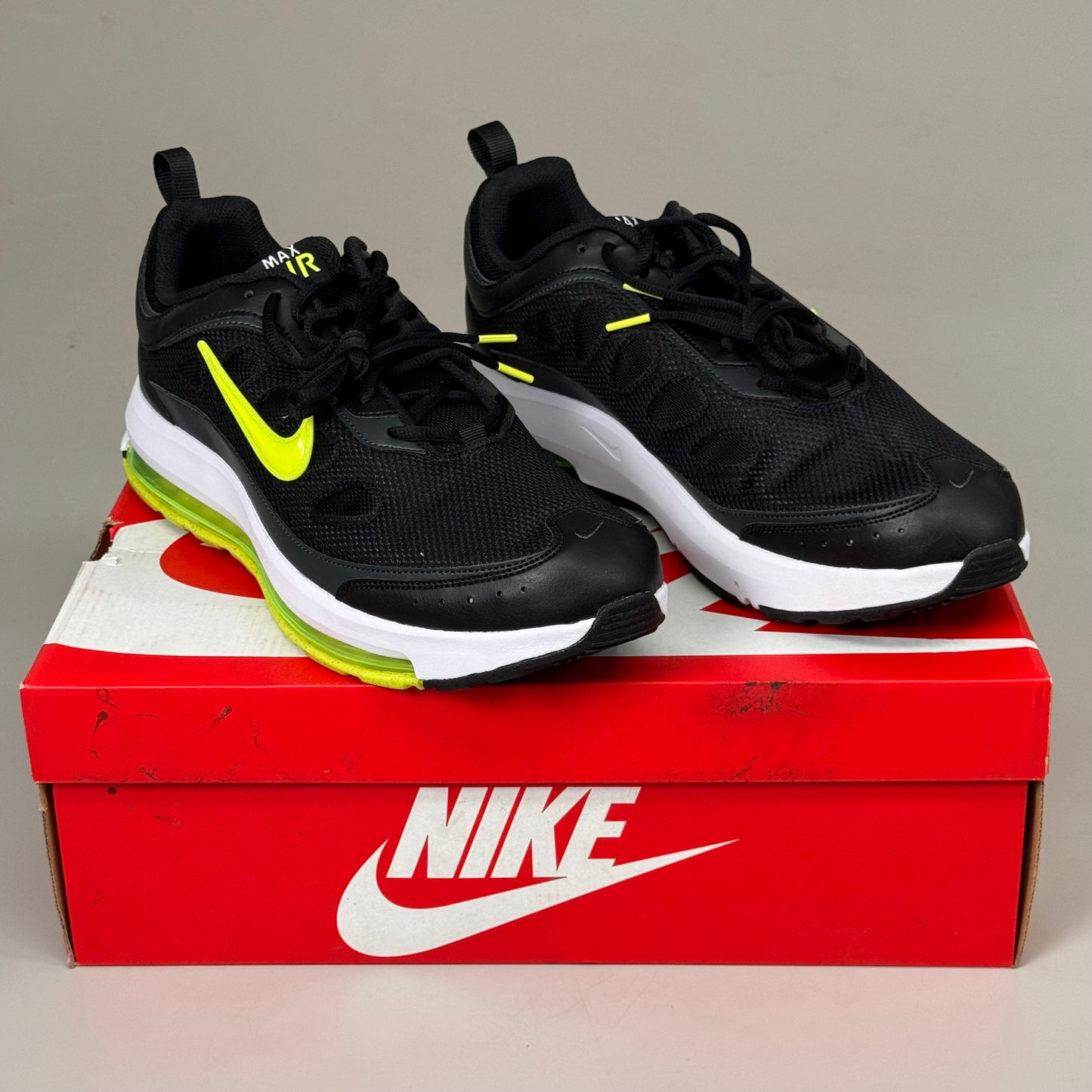 NIKE Air Max Ap Road Running Shoes Mens SZ 13 Black/Yellow CU4826 New Other