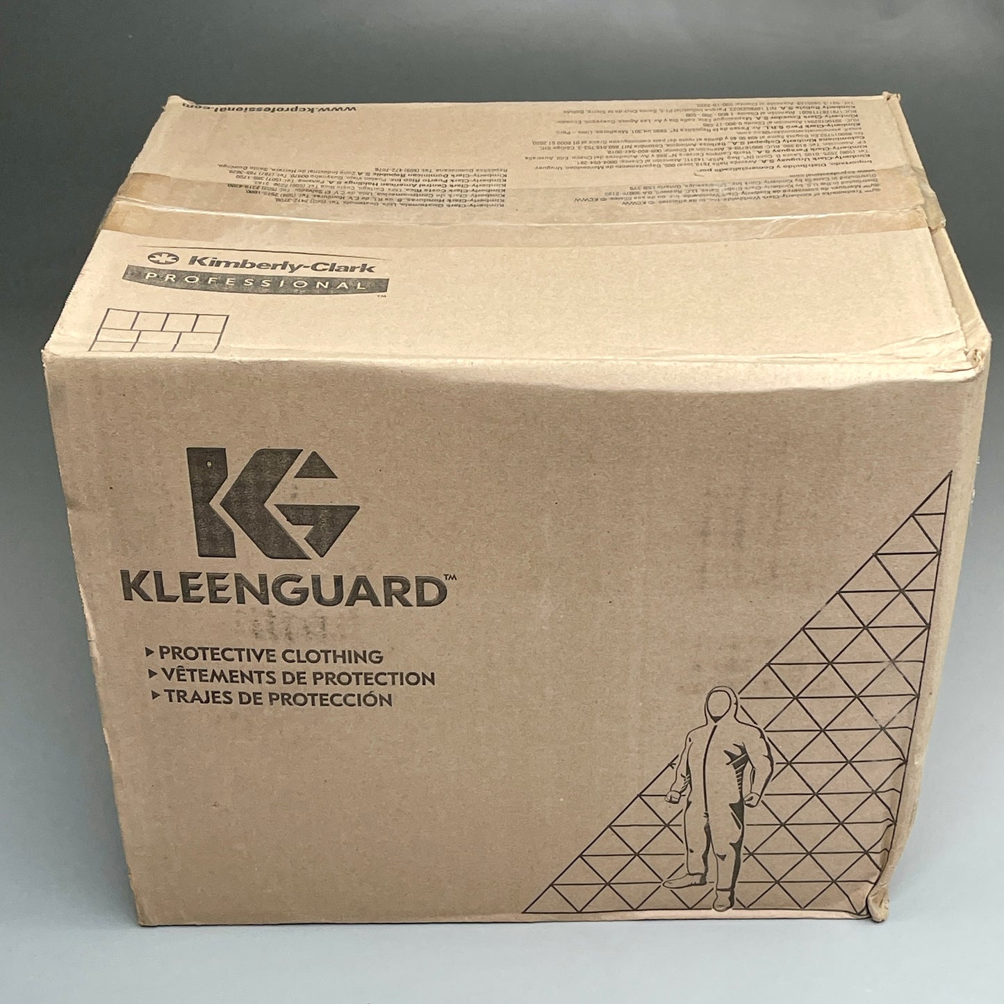 KLEENGUARD 26PK! Protective Clothing A40 Coveralls Sz L Breathable SMS Back White/Blue 37591