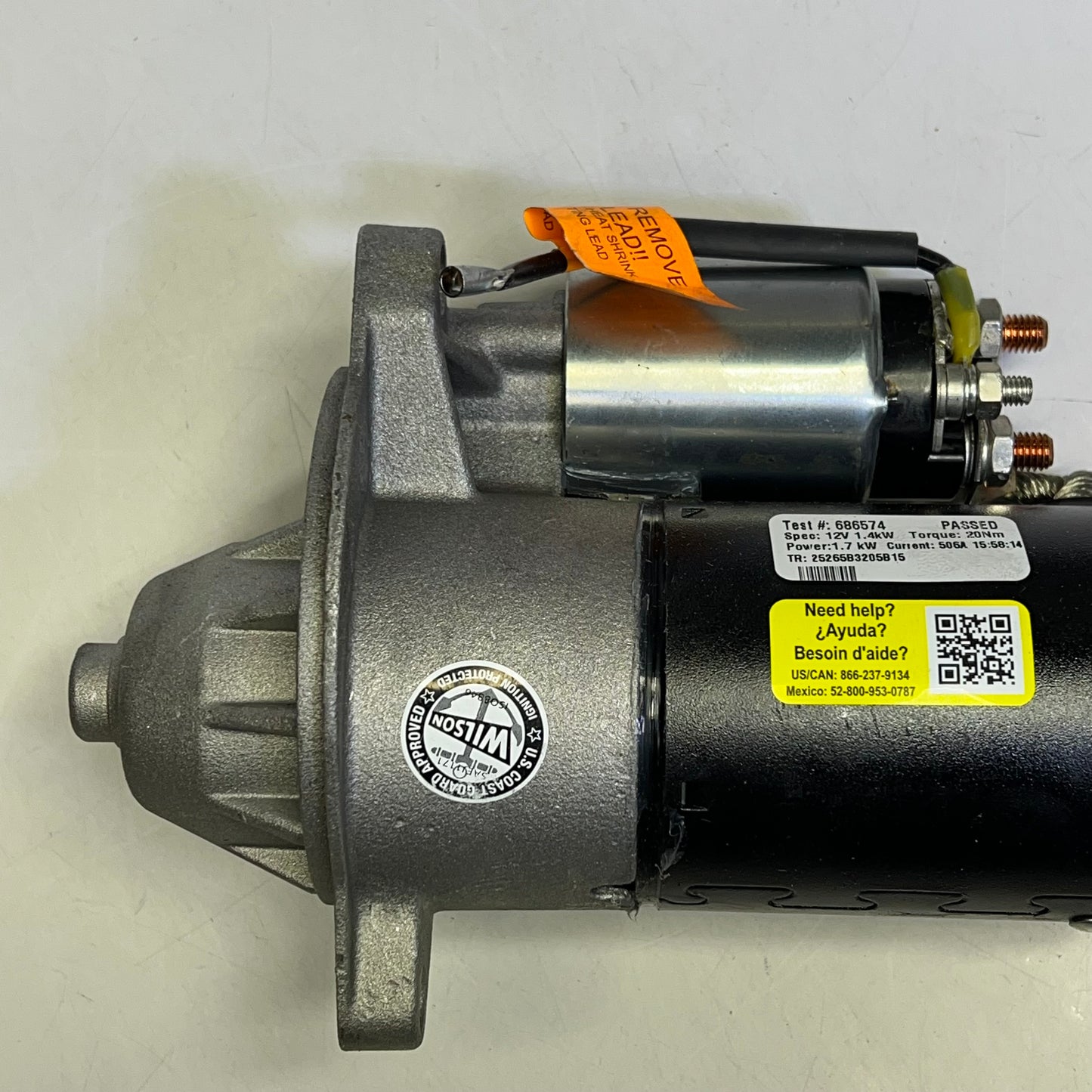 NAPA Starter Remanufactured Bolt on Mounting Clockwise Rotation 10 Teeth 2449240