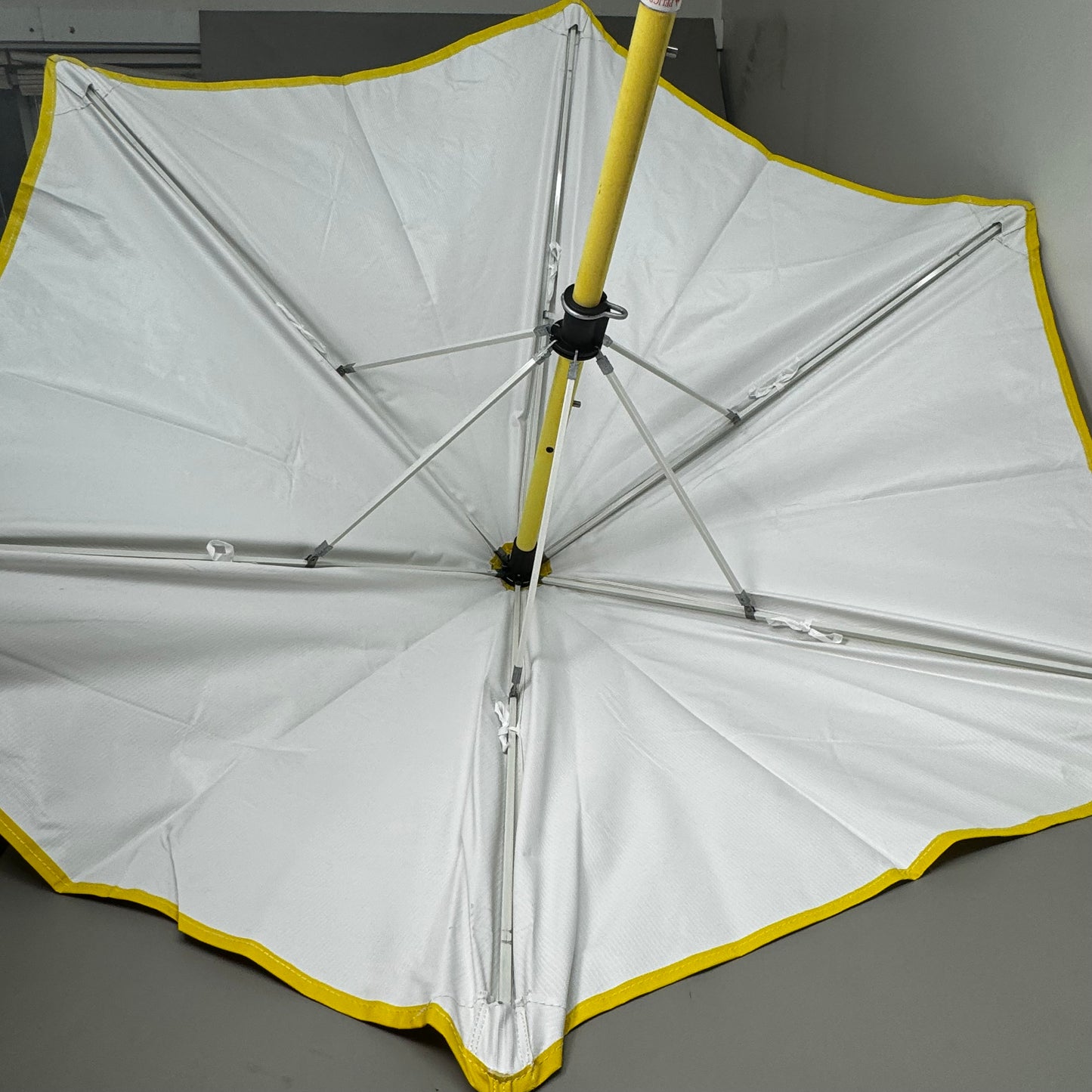 GMP Dielectric Utility Worker's Umbrella w/ 72" Fiberglass Pole Safety Yellow 70352