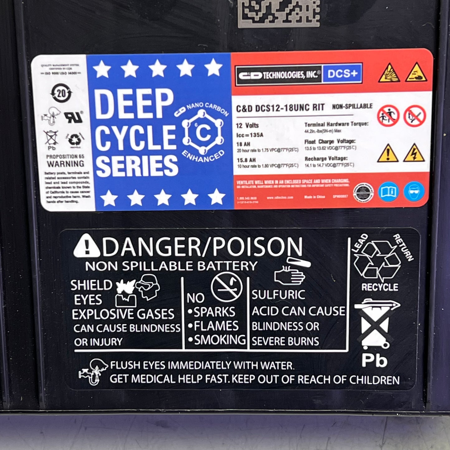 RIVIAN ESS LV Battery OEM Grade Performance 12V 18 AH 15.8 AH Black PT00044052-C