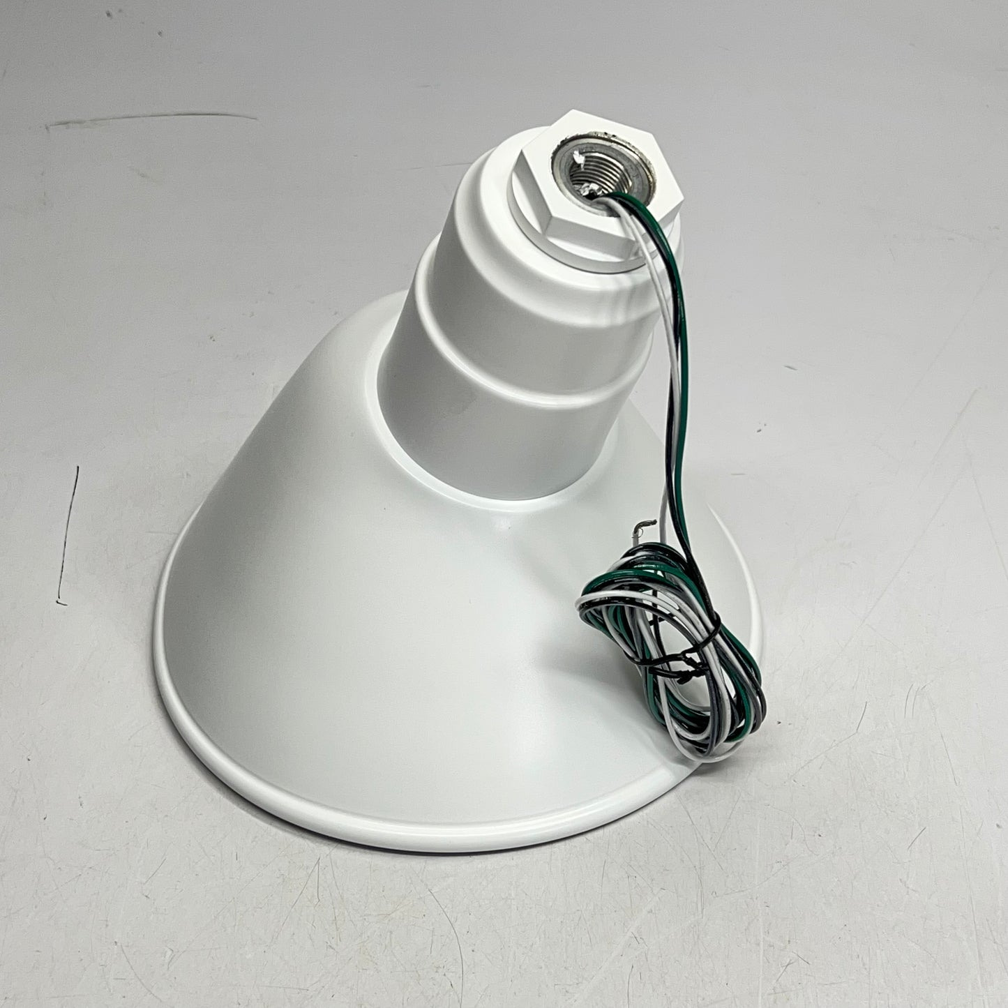 TROY LIGHTING Goose Neck Dome Angle Light Fixture / Hardware 24"x10" Matte White