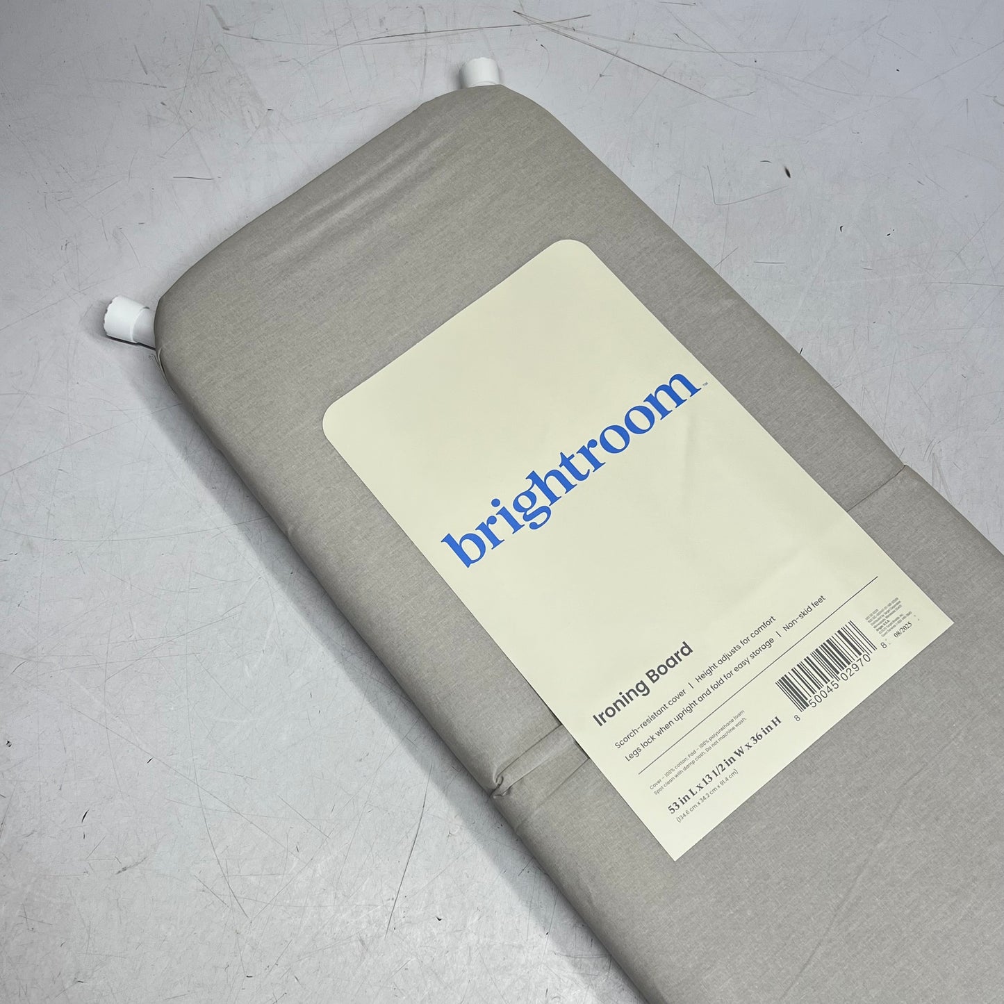 ZA@ BRIGHTROOM Standard Ironing Board Collapsible & Adjustable Grey 002-00-9028