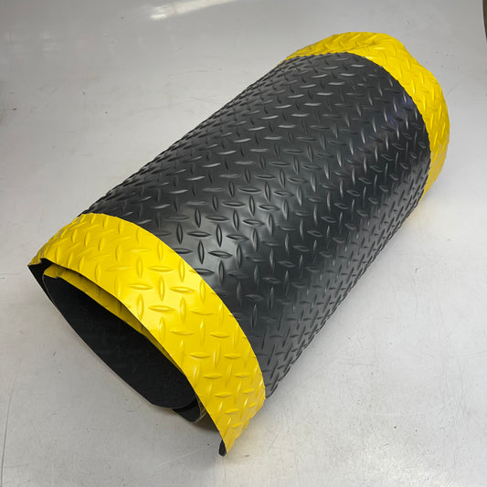 Industrial Anti-fatigue Mat Thick Foam Lining 70"x24" Yellow Safety Border