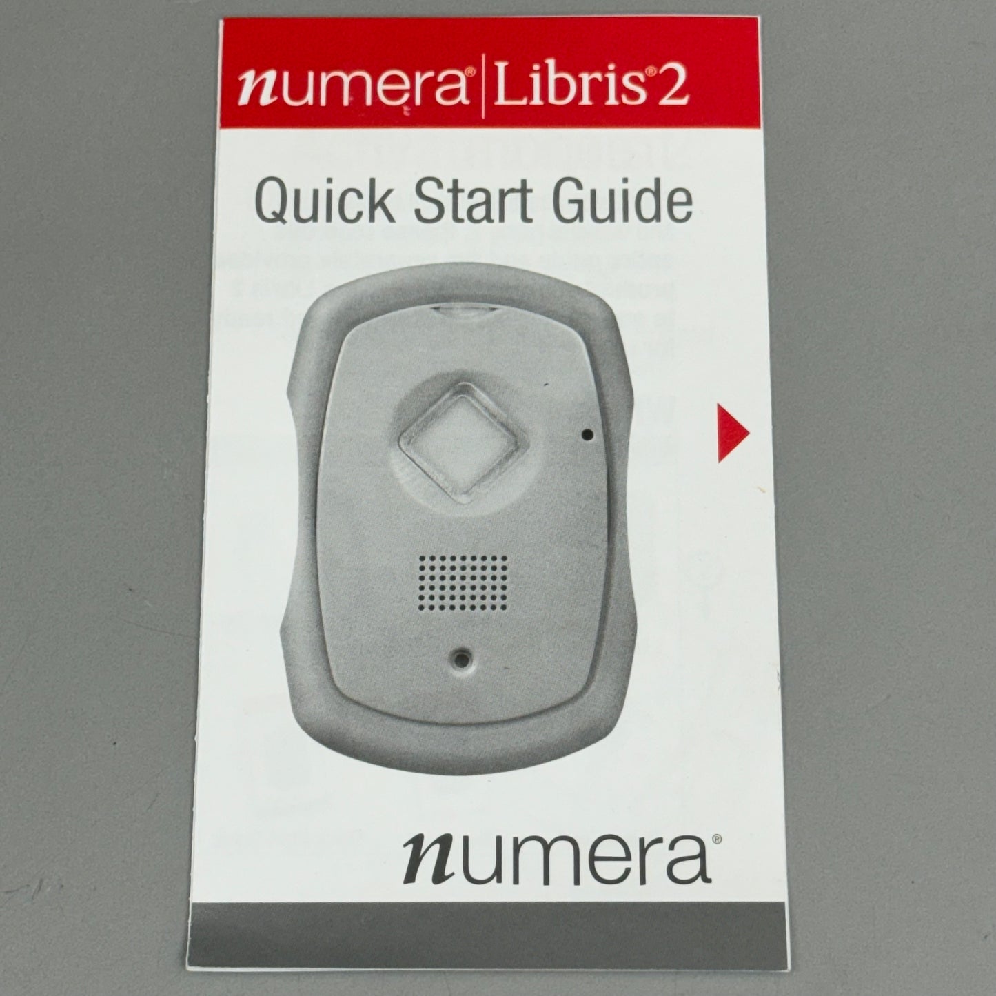 NUMERA Libris 2 Medical alert system 3.0” x 1.9” x 0.8” White/Gray