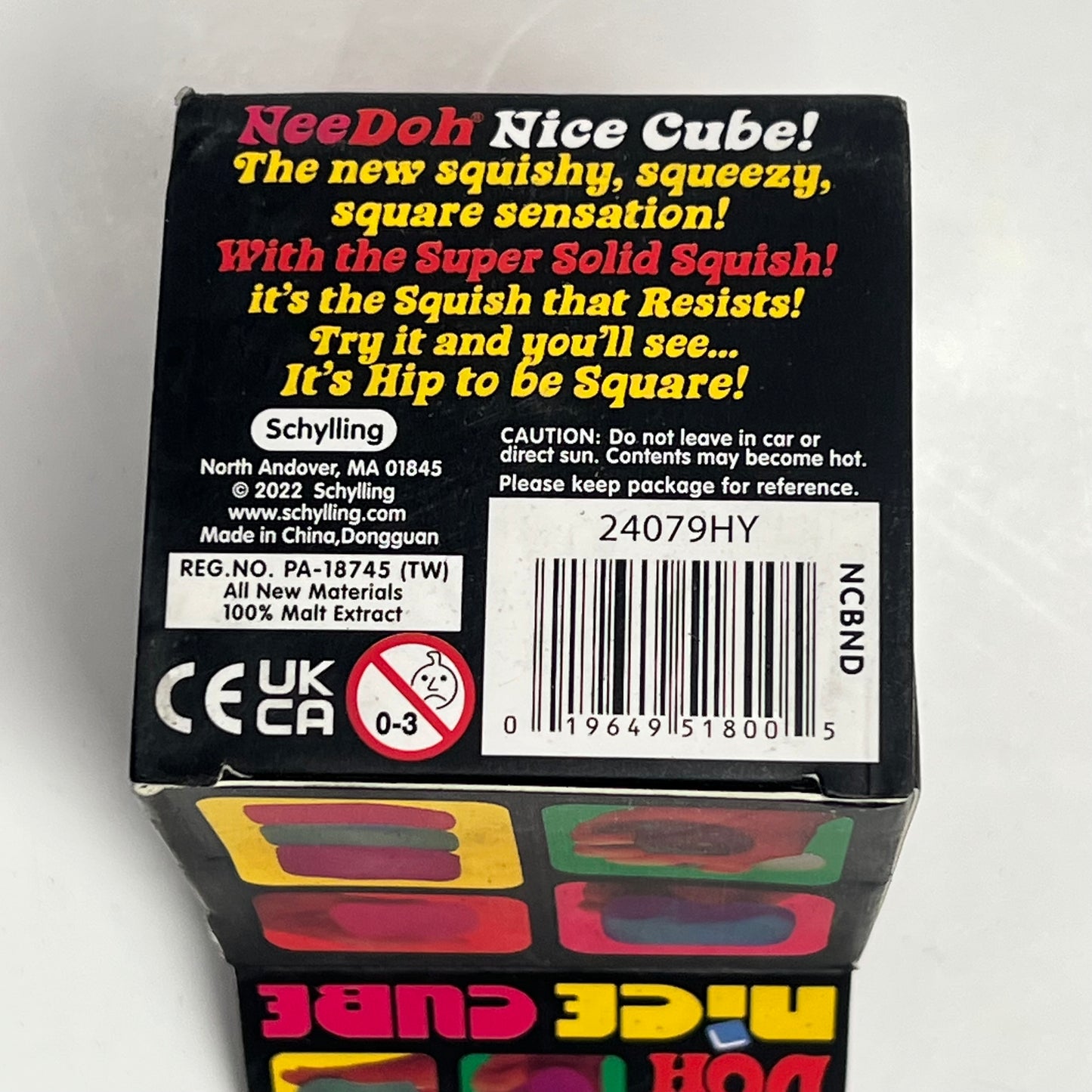 NEE DOH (2 PACK) Nice Cube Super Solid Squish Collectable Pink 24079HY (As-Is)