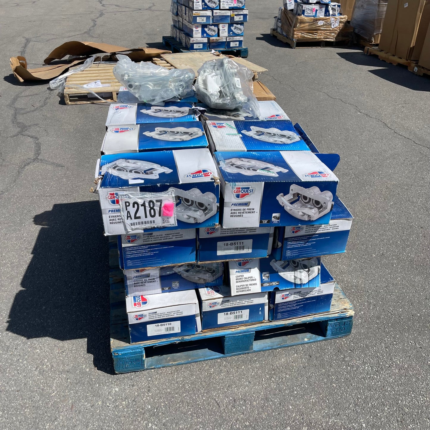 ZA@ Pallet of CAR QUEST (~34 Units) Premium Coated Brake Calipers (see images)