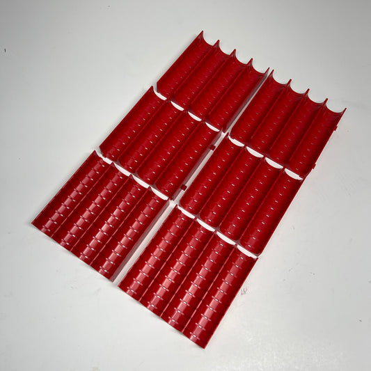 LISTA (6 PACK) Stanley Black & Decker Slotted Grooved Tray  6"x6" Red SGT-2-6