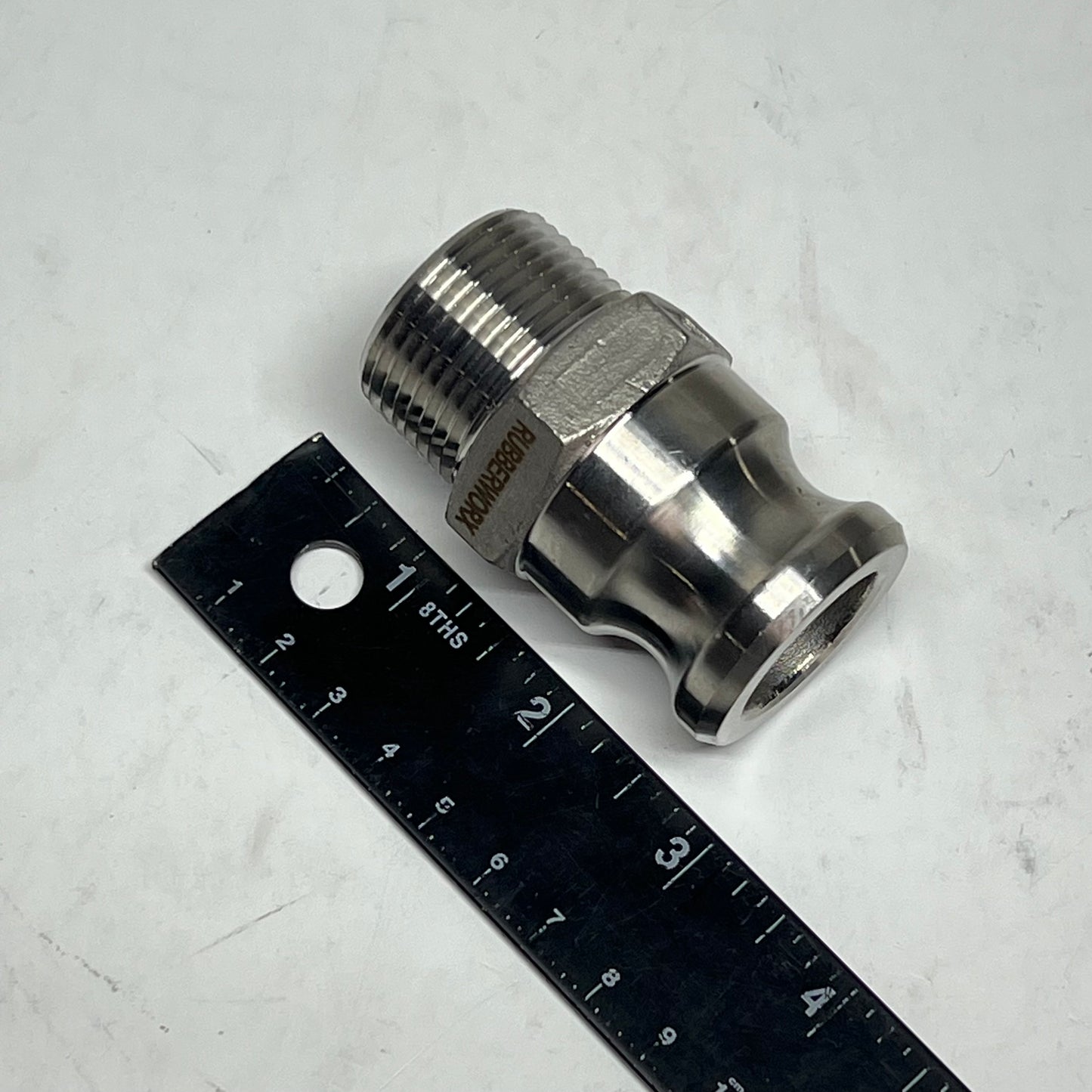 RUBBERWORX (5 PACK) Stainless Steel Type F Camlock Adaptor 1" SS316 F-100