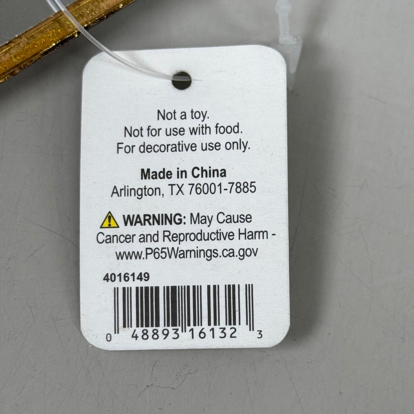 MCELHINNEYS The Home Studio Christmas Mirror Hanging Star Gold KOW2502