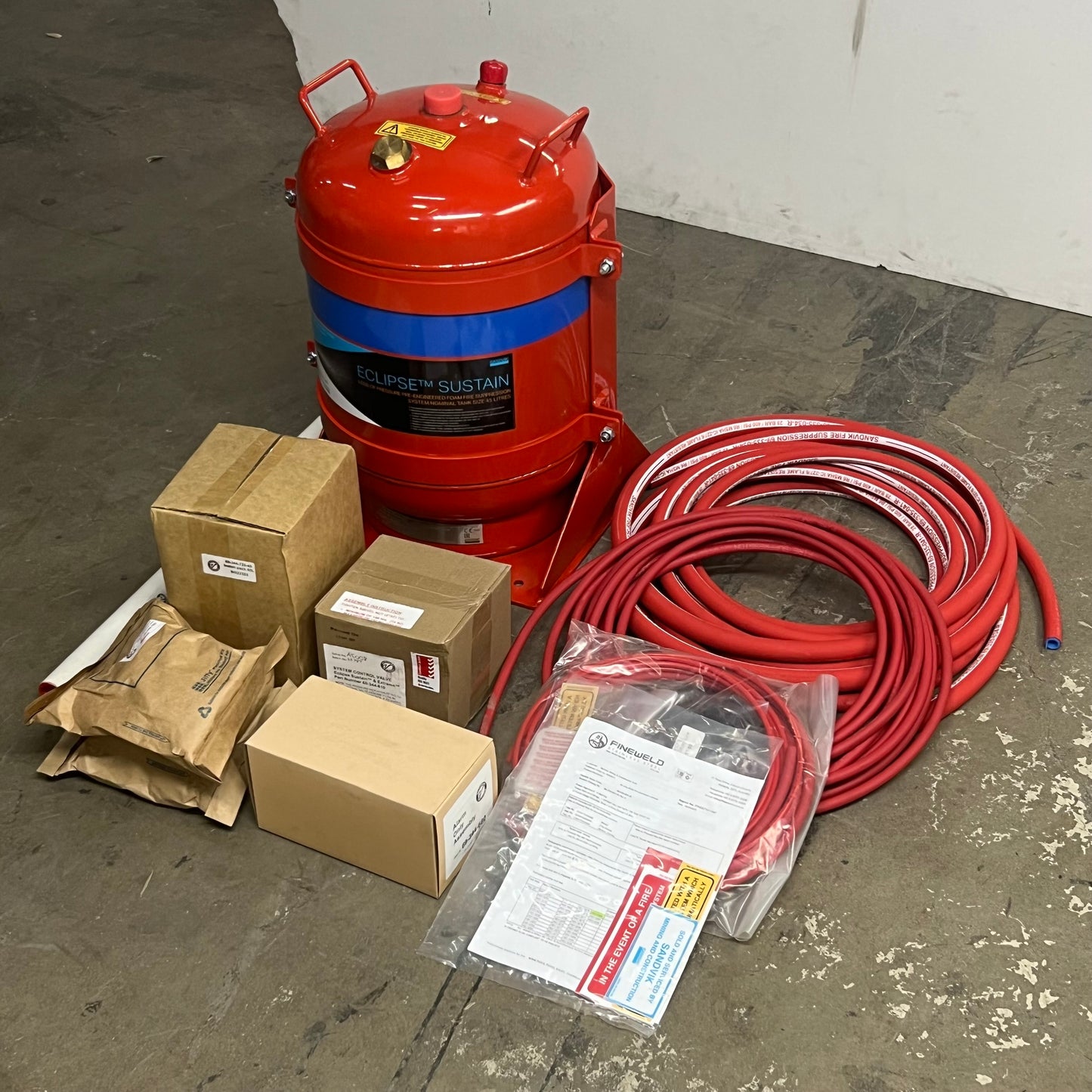 SANDVIK Eclipse Sustain Foam Fire Suppression Tank & Kit