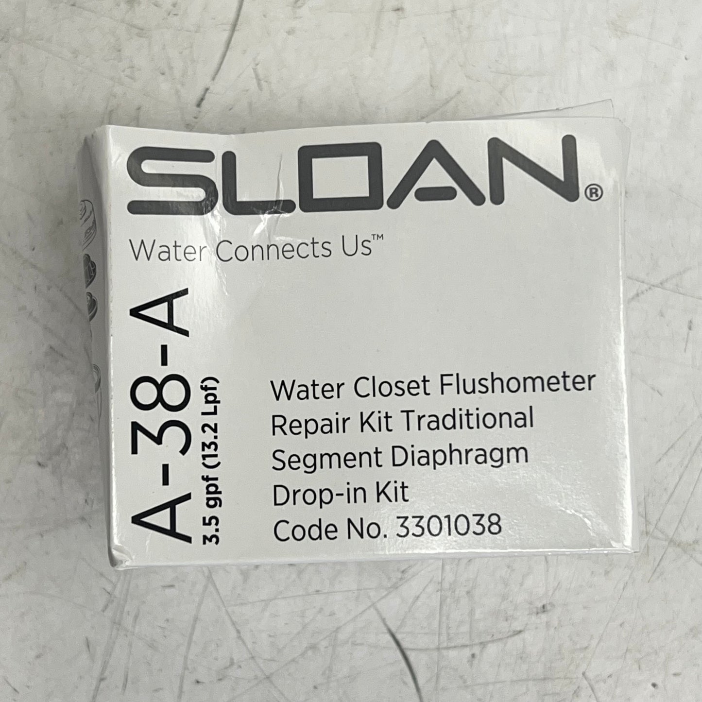 SLOAN Retro Water Saver Repair Kit for 3.5 GPF Closet Flushometers Black A-38-A