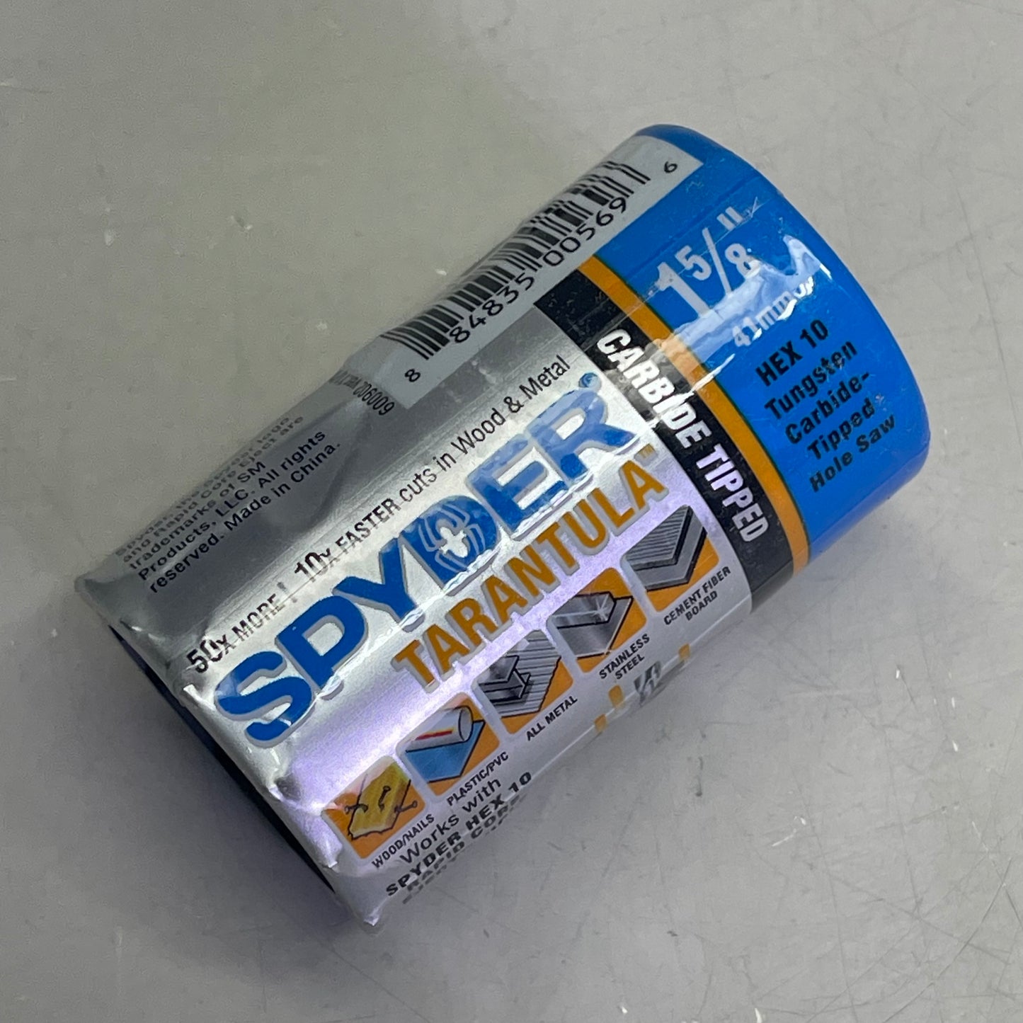 TARANTULA Spyder Carbide Tip Hole Saw 1-5/8" Black 600902