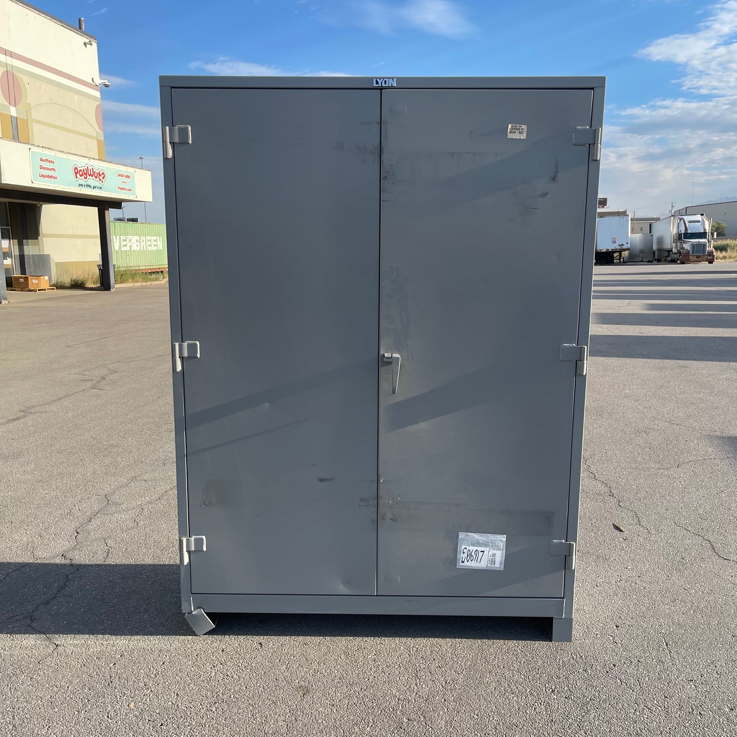 Z@ LYON Heavy-duty Storage Cabinet 82”x60”x24” Dove Grey DD1149 (AS-IS)