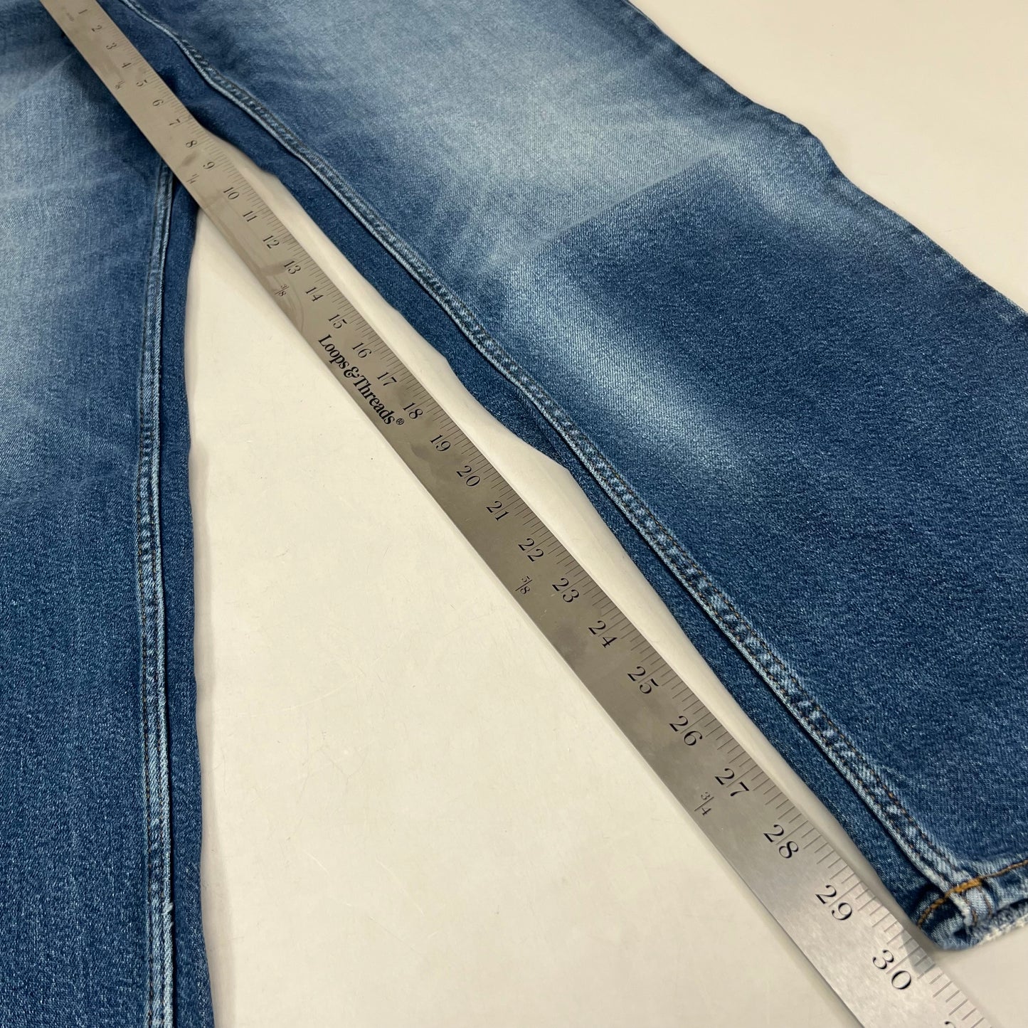 GOOD AMERICAN Good Icon High Rise Straight Leg Jeans Women's Sz 15+ Indigo605 GICNF395T