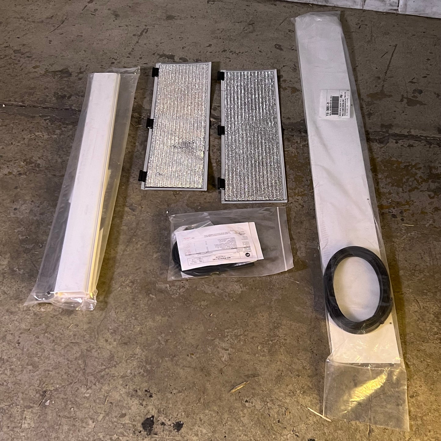 MCC White Air Conditioner Unit Sz 17"W x 59"L x 11"H