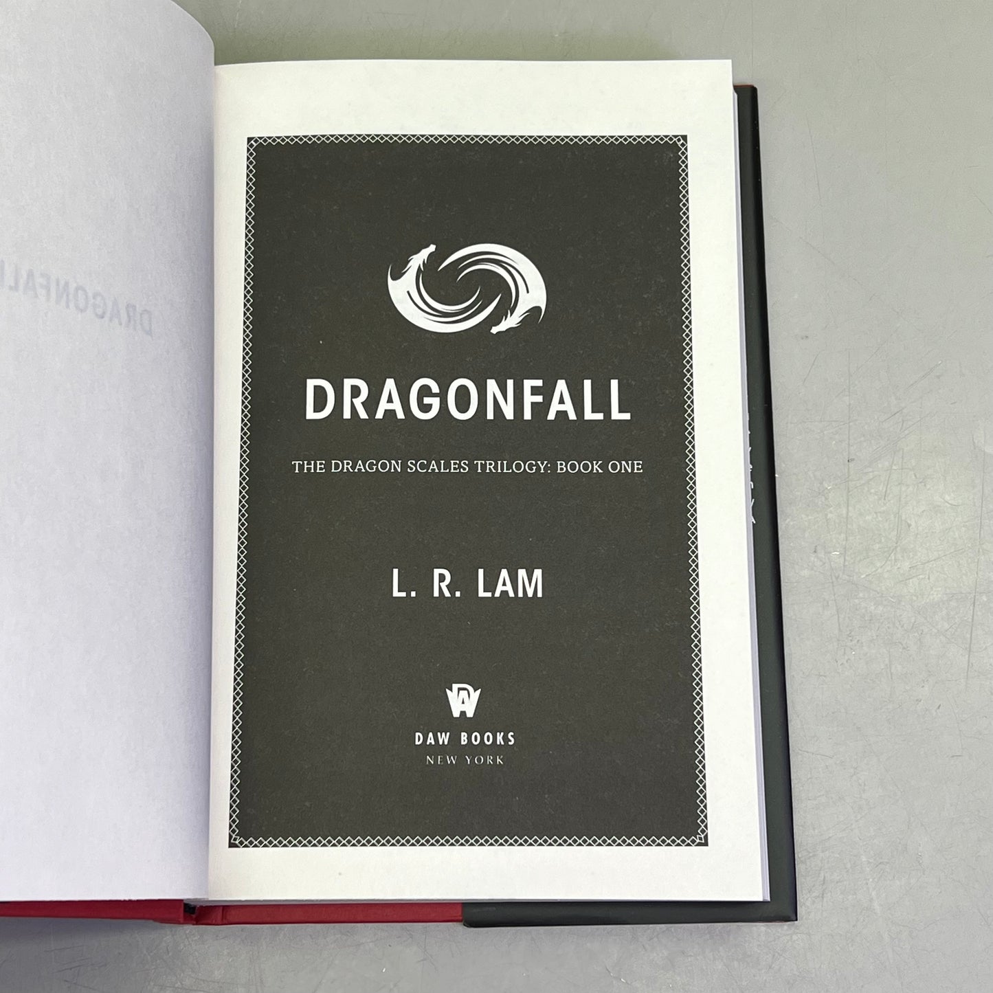 DRAGON FALL Fantasy Book 1 Of 2 Dragon Scales By L. R. Lam Hardback Book
