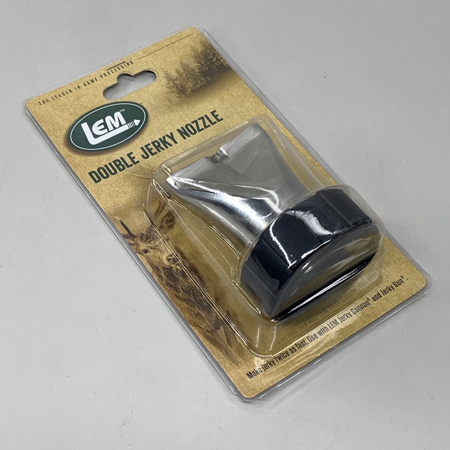 LEM (2 PACK) Jerky Cannon Double Jerky Nozzle Stainless Steel 468A