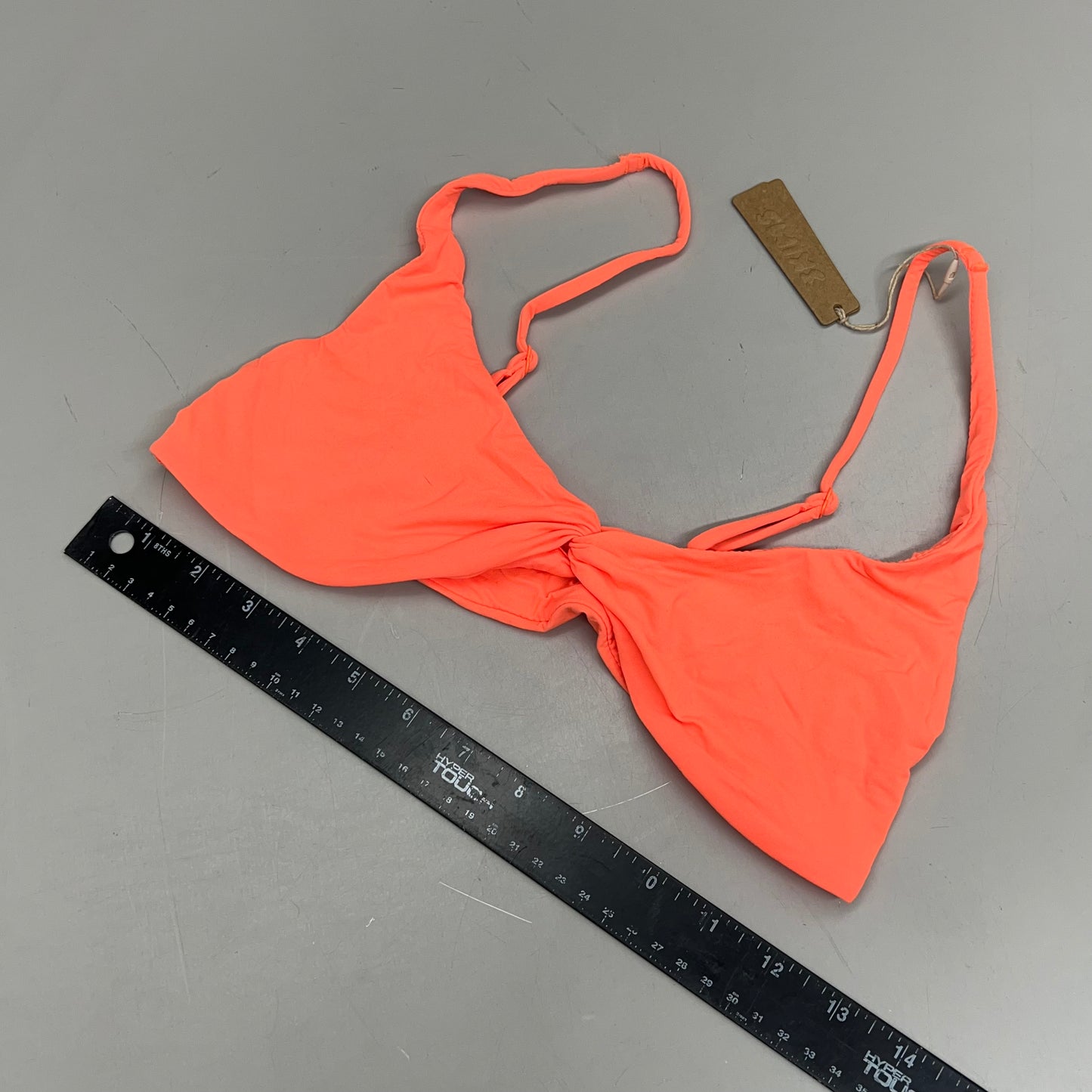 SKIMS Buttery Soft Knotted Bra Women's Sz M Neon Orange BR-SCN-0445