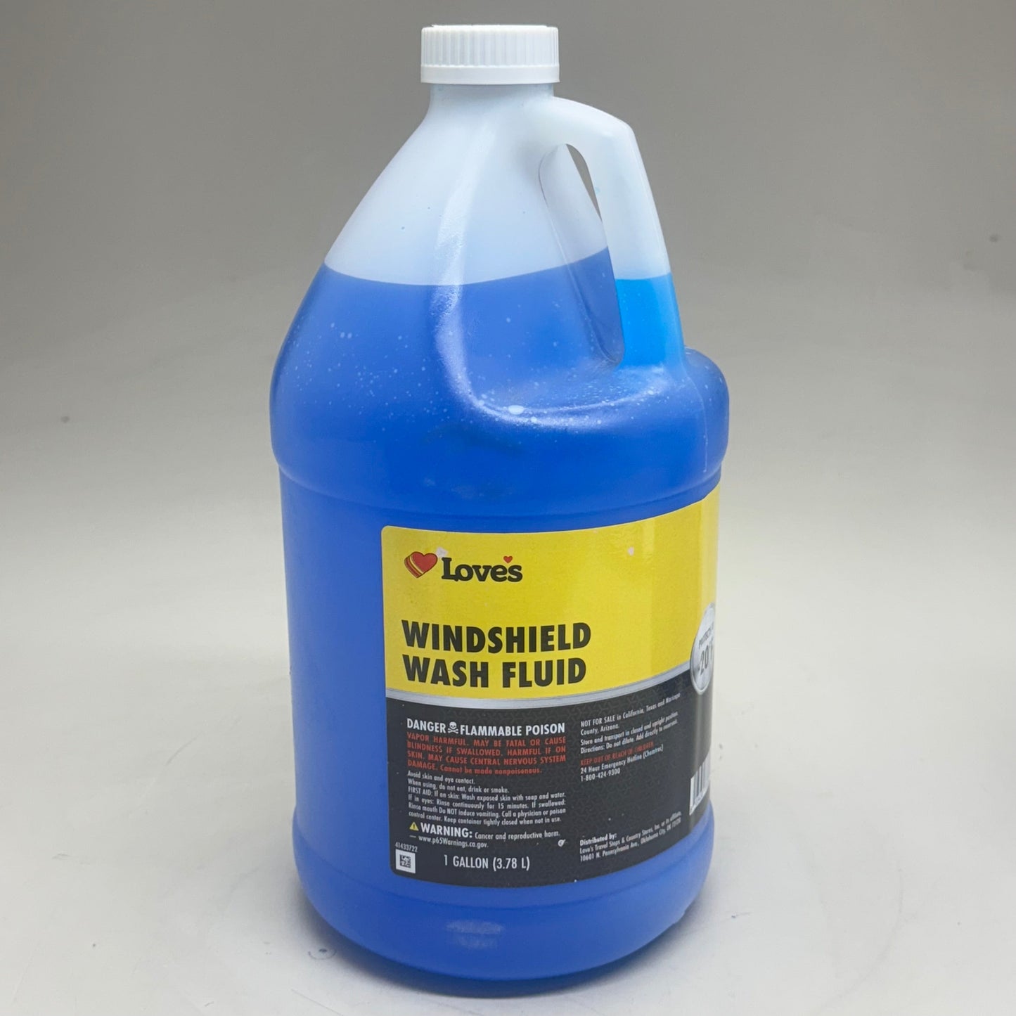ZA@ LOVES (6 PACK, 1 Gallon Each) Windshield Wash Fluid Blue B
