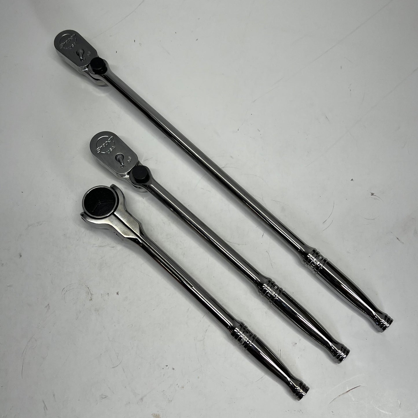 SNAP ON Mixed Ratchet Set Pro Fit Organization  3 Piece - 3/8"Drive  203RT0280FR