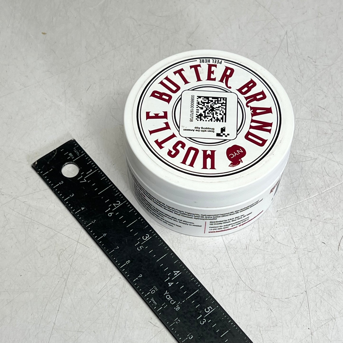 HUSTLE BUTTER  Deluxe Tattoo Balm for New & Existing Tattoos 5 fl oz White