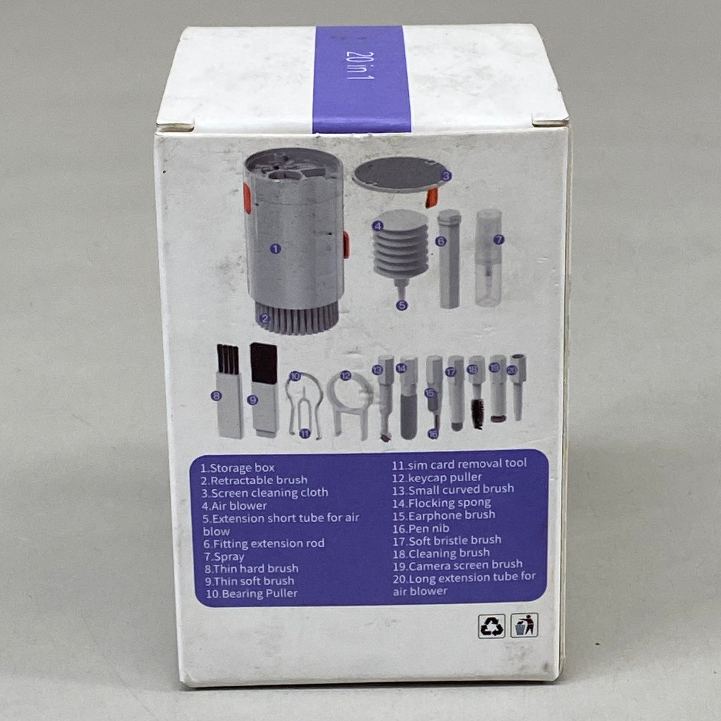 ZA@ SMART GADGET Multifunctional Cleaning Brush ADV. Workday Grey (New Other-Slightly Distressed Packaging)