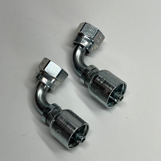 PARKER (2 PACK) Hydraulic Hose Short Drop Fe Seal-lok 11/16-16" Thread KP80022