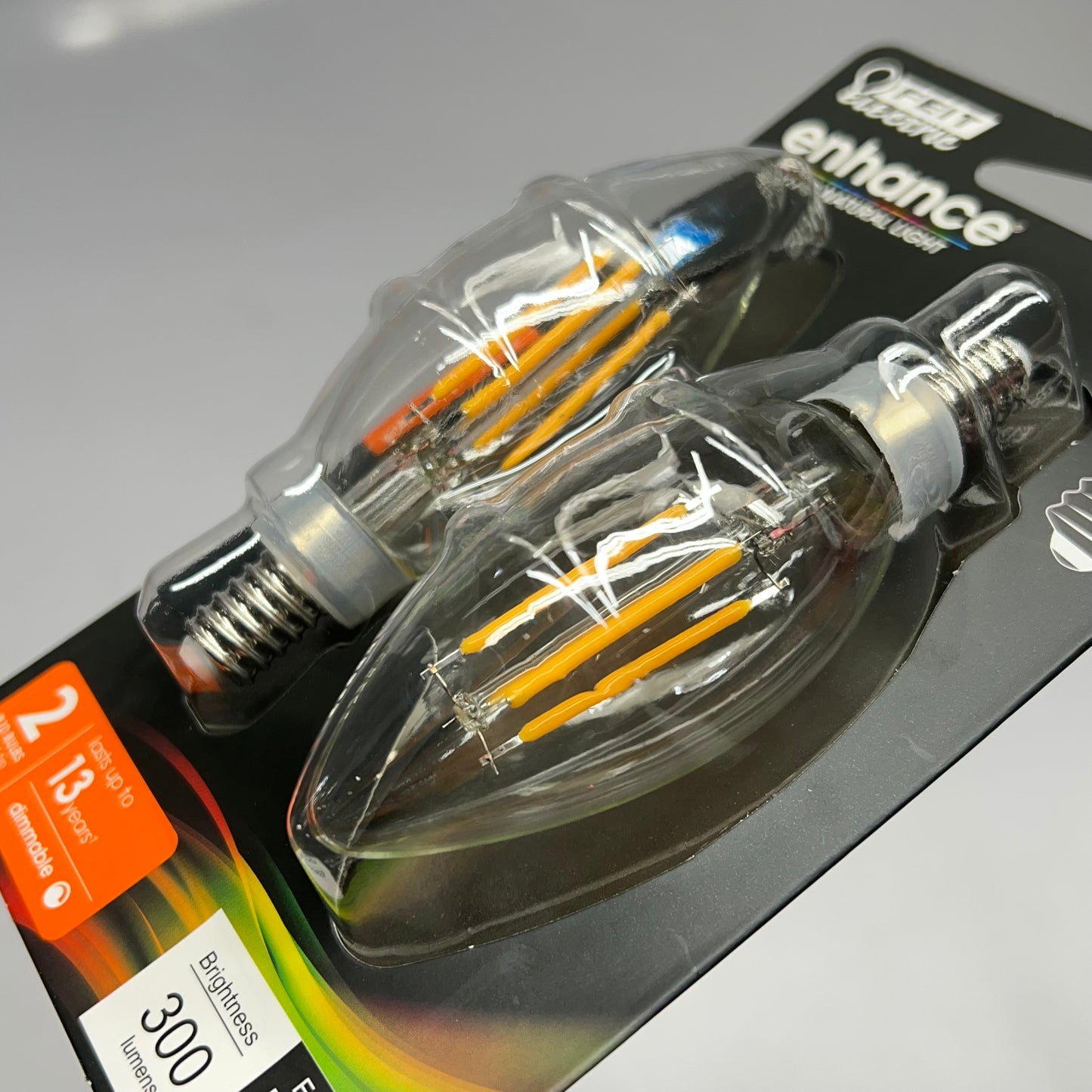 FEIT ELECTRIC (6 PACK) Natural Light Bulbs 40W E12 Soft White BPCTC40927CA/FIL2
