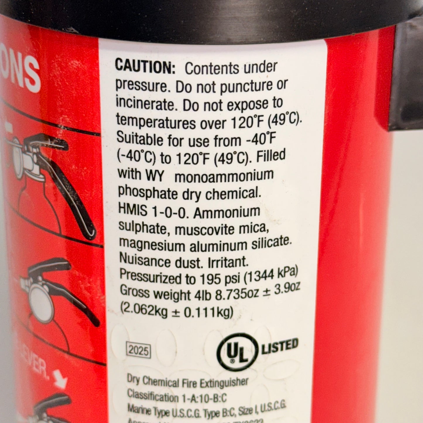 FIRST ALERT(2 PACK) Home1 Multipurpose ABC Rechargeable Fire Extinguisher 2.5 Lb 1-A:10-B:C(New-Other)
