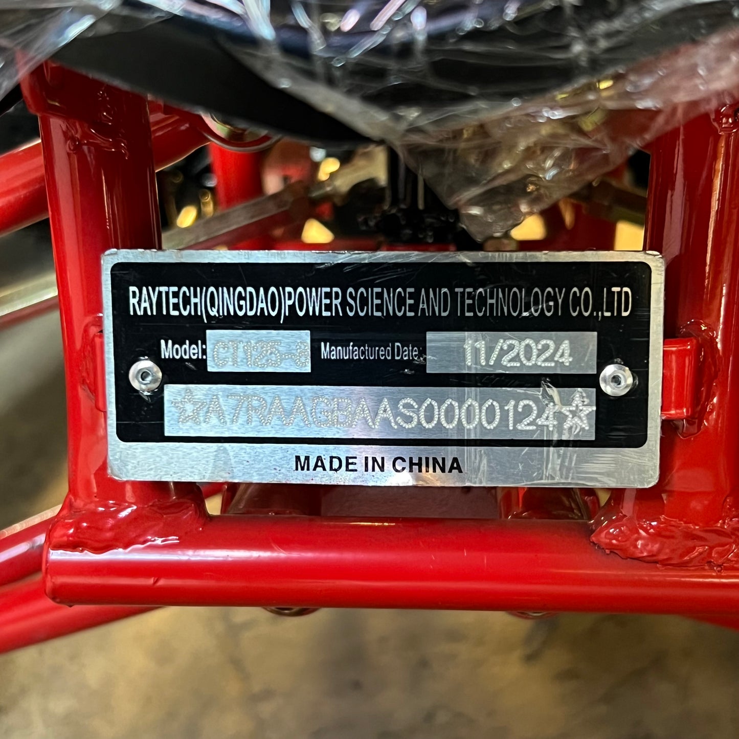 ZA@ SUPERMACH 125cc ATV, Red CT125-8 (New Other, Minor Cosmetic Damage)