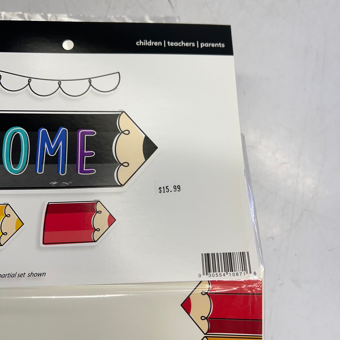 CORE DECOR (2 PACK) Ready for School Bulletin Board Set 41 Pieces  CP 10871