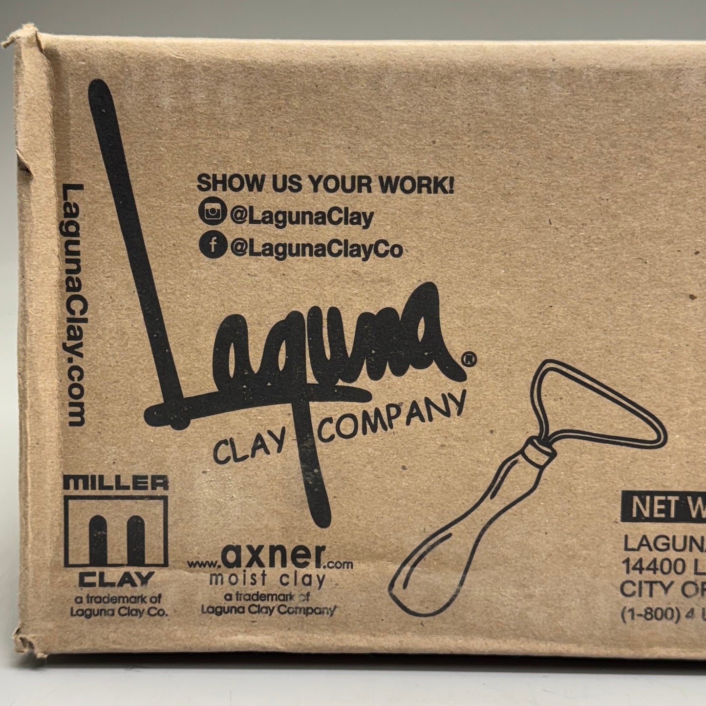 LAGUNA (2 PACK) Brown Clay Sz 11" H x 5.5" W x 5.5" L, Brown