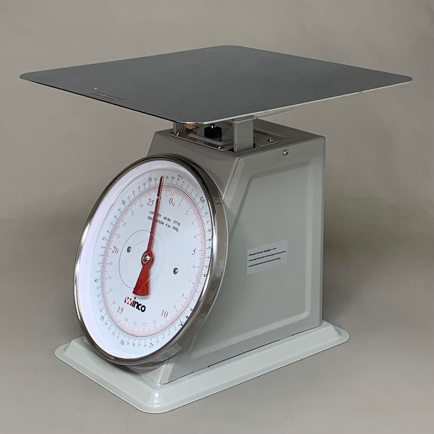 WINCO Mechanical Receiving Scale w/ 9" Dial 60 Pound SCAL-960