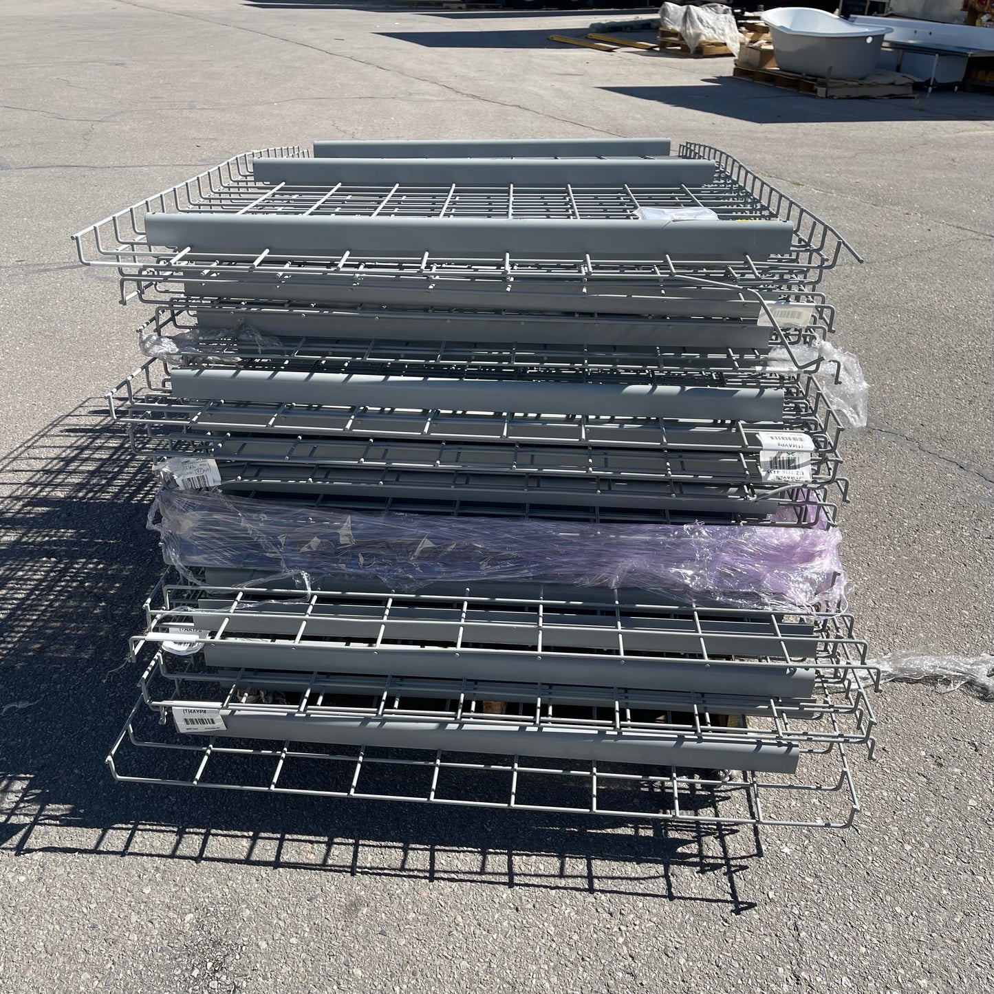 Z@ (20 PACK) NASHVILLE WIRE Pallet Rack Welded Wire Decking Light Grey D3652AA3B1 (New)