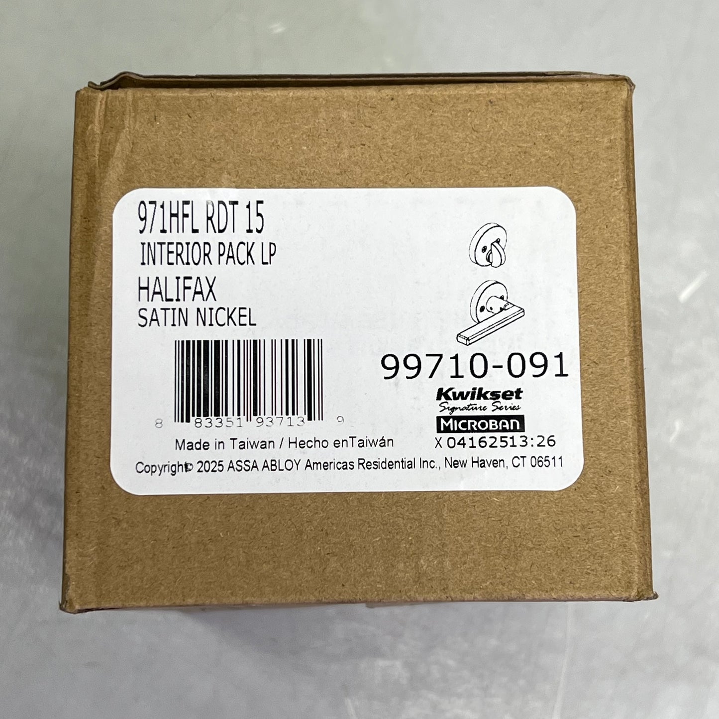 KWIKSET Halifax Trim Pack For 818 Handle Sets Satin Nickel 971HFL RDT 15