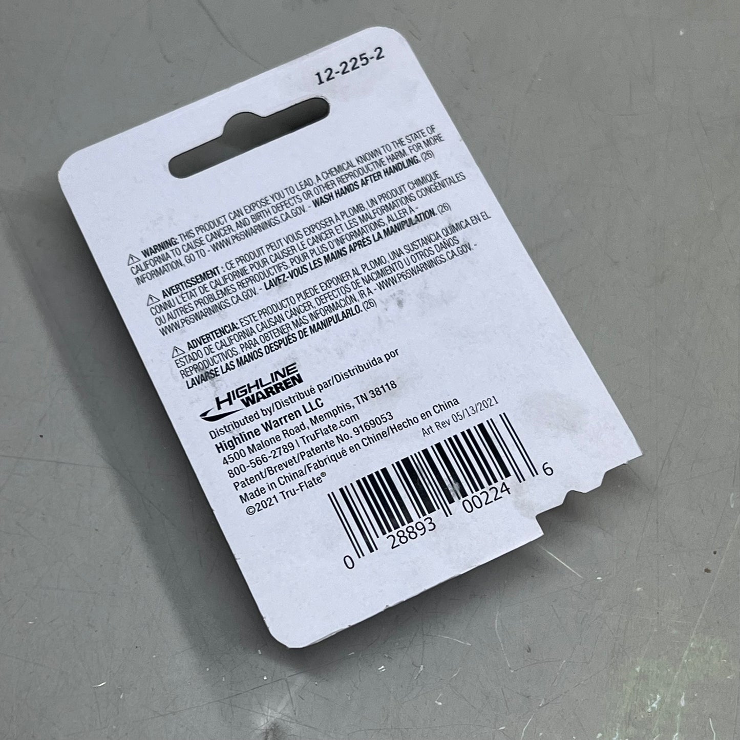 TRU-FLATE (5 PACK, 2 PER PACK) Steel Plug 1/4" I/M Design X 1/4" MNPT 12-225-2