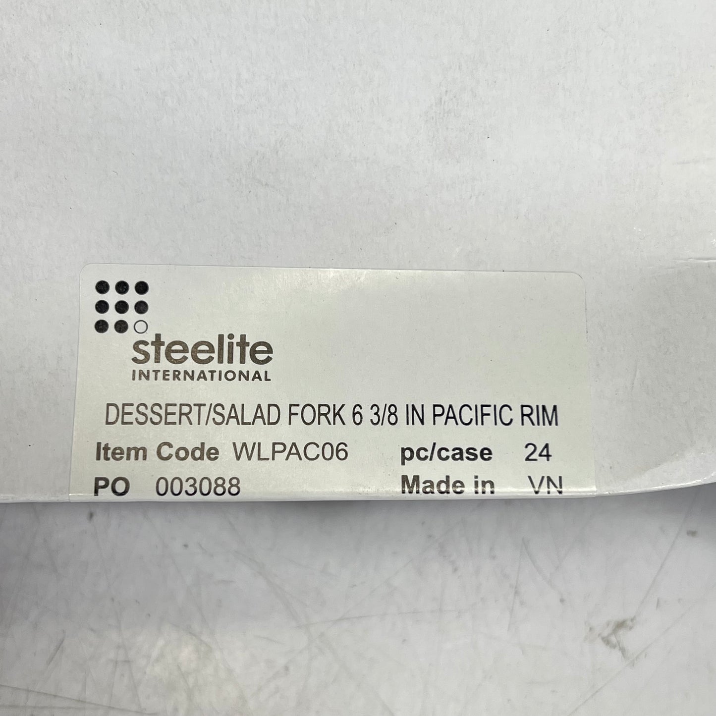 STEELITE (24 PACK) Pacific Rim Forks Teardrop Sculpted  16" 18/10 Mirror WLPAC06