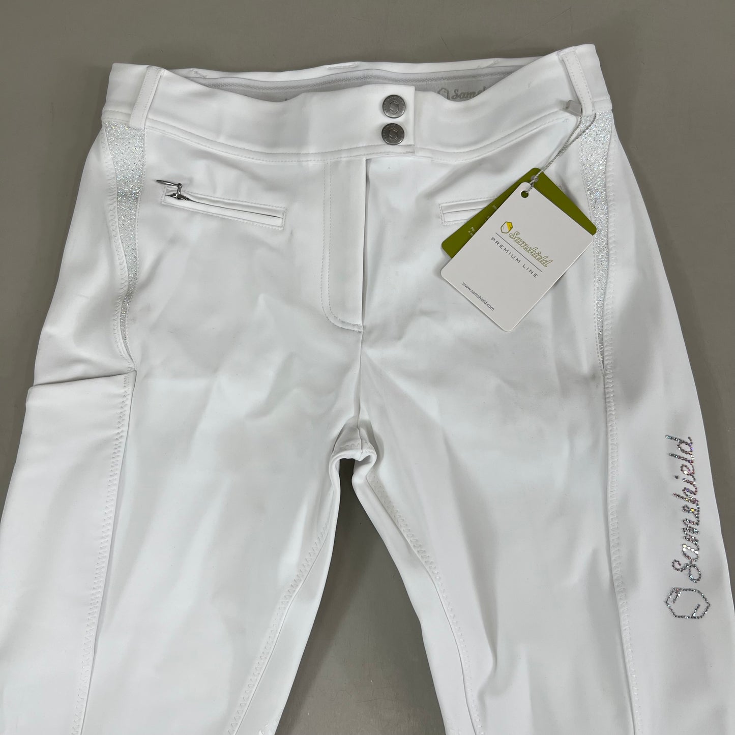 SAMSHIELD Omega Equestrian Pants Women's Sz US 26, UK 8, FR 36 White
