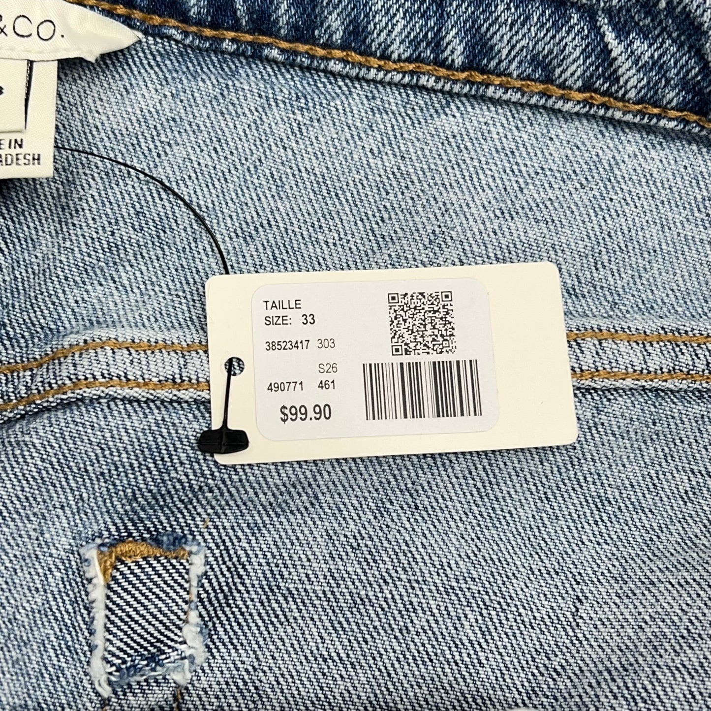 RW & CO Slouchy Mid-rise Jeans Cuffed Legs Women's Sz 33 Light Wash 490771
