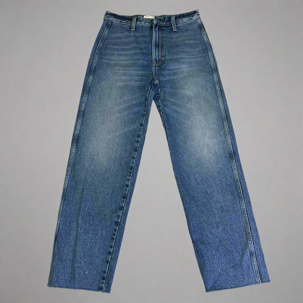 BOYISH BY HER Straight Leg Pant Classic Women's Sz 26 Freaks (Medium Washed)