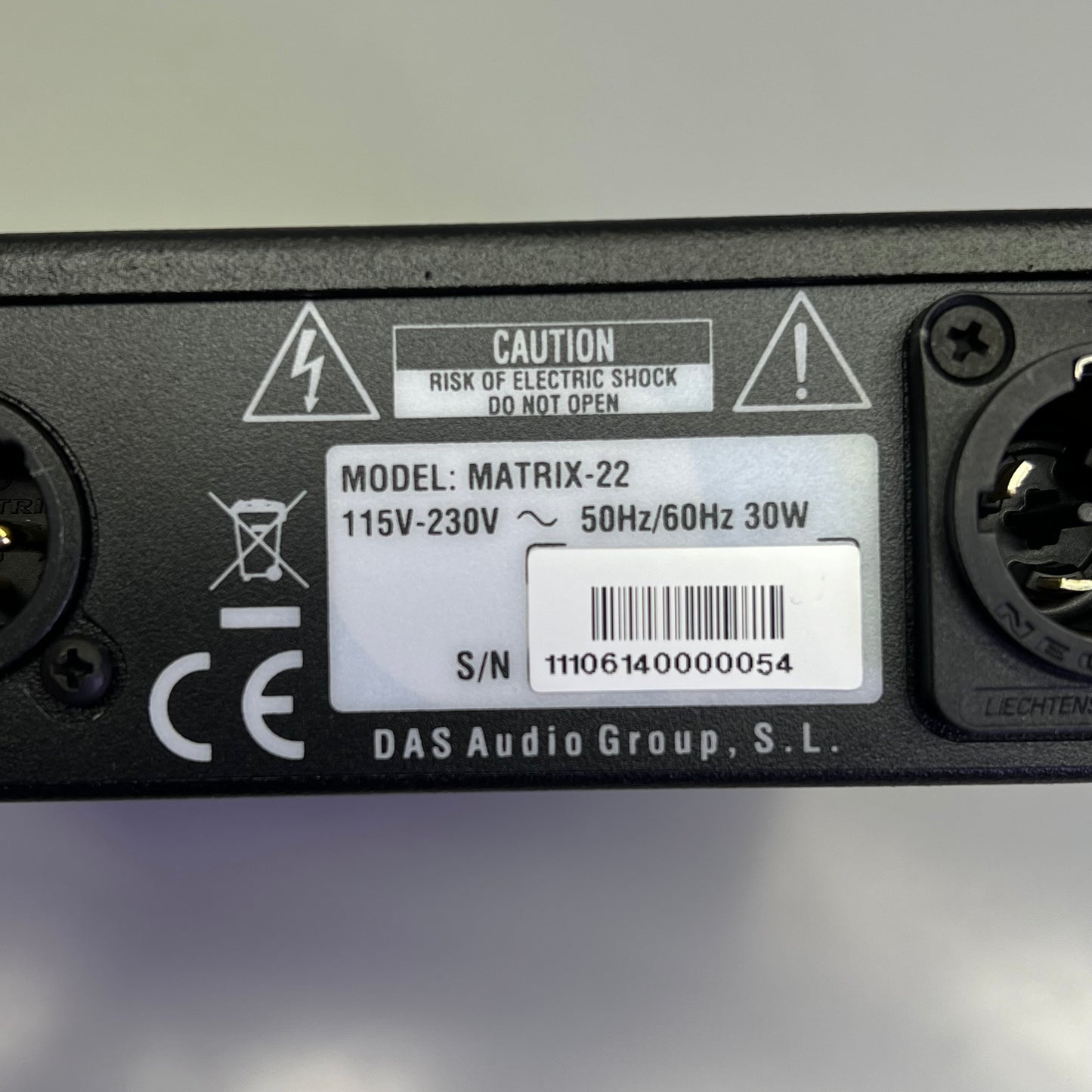 DAS AUDIO GROUP Half Rack Mount Dual Input/Output Channel Breakout Box 11106140