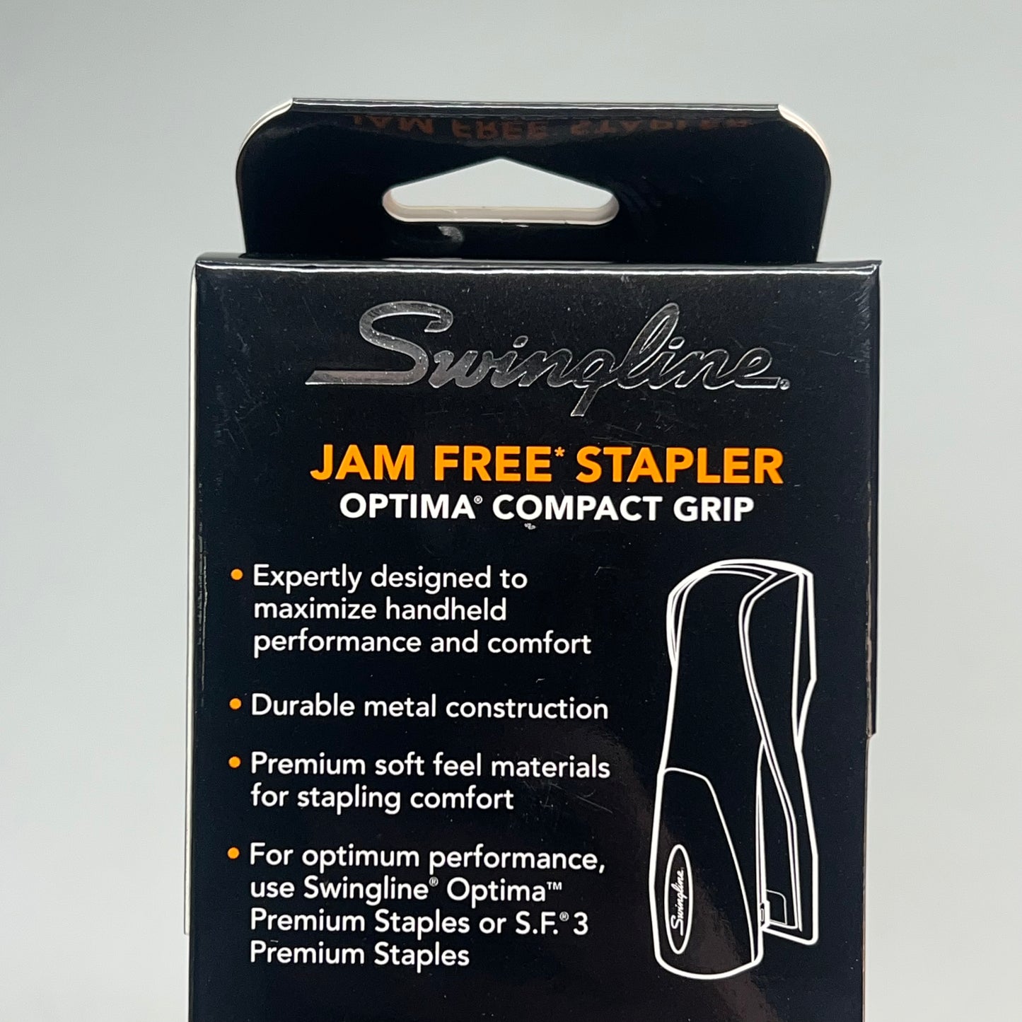 SWINGLINE Optima Compact Grip Stapler Jam Free 25-Sheet Capacity Silver 87816