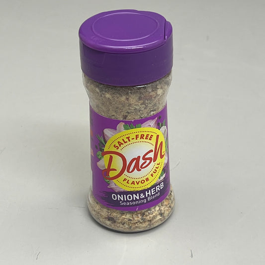 DASH (8 PACK) Onion & Herb Salt-Free Seasoning 101 Servings per 2.5 oz BB 07/26