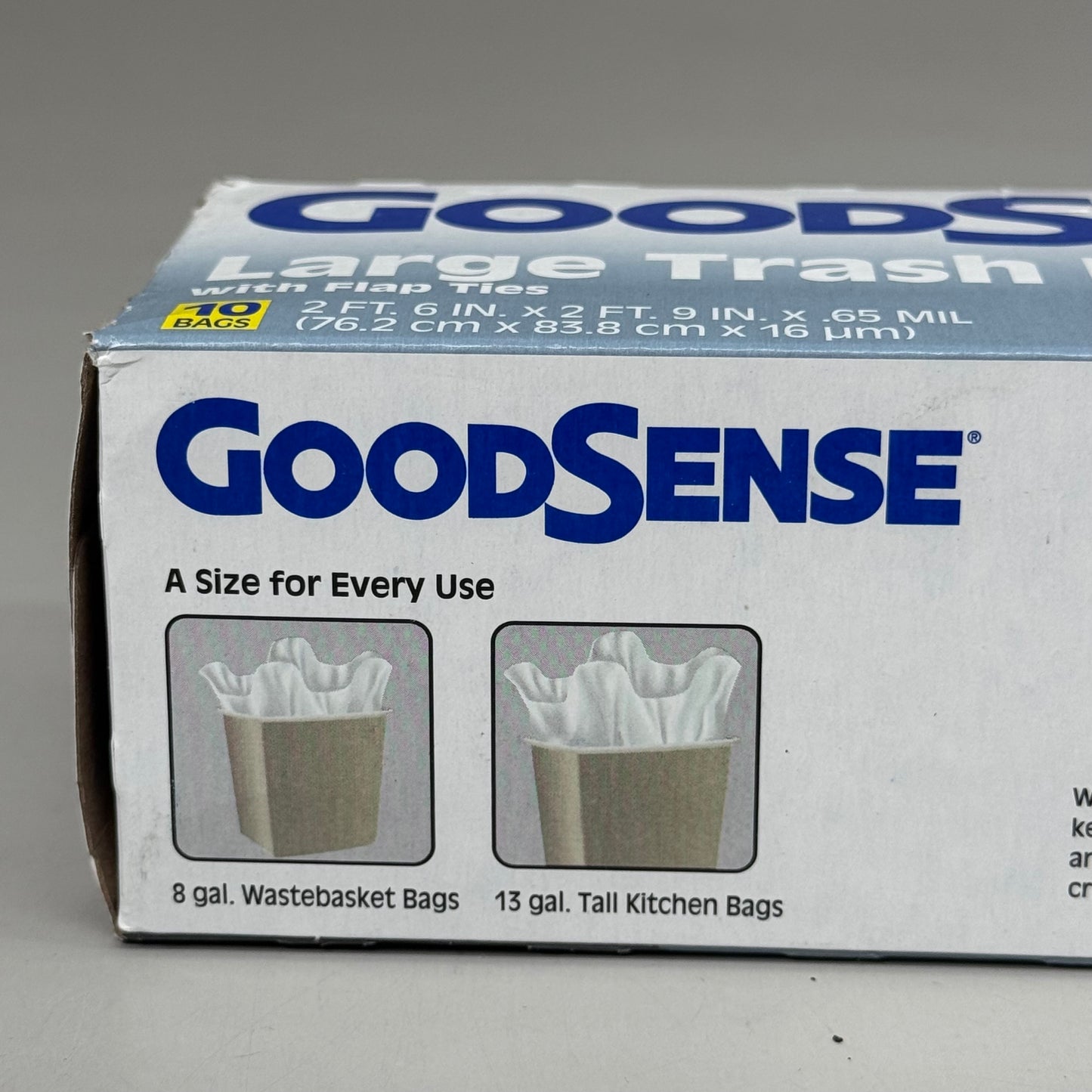 ZA@ GOODSENSE Large Trash Bags 12 Boxes (120 Bags Total)