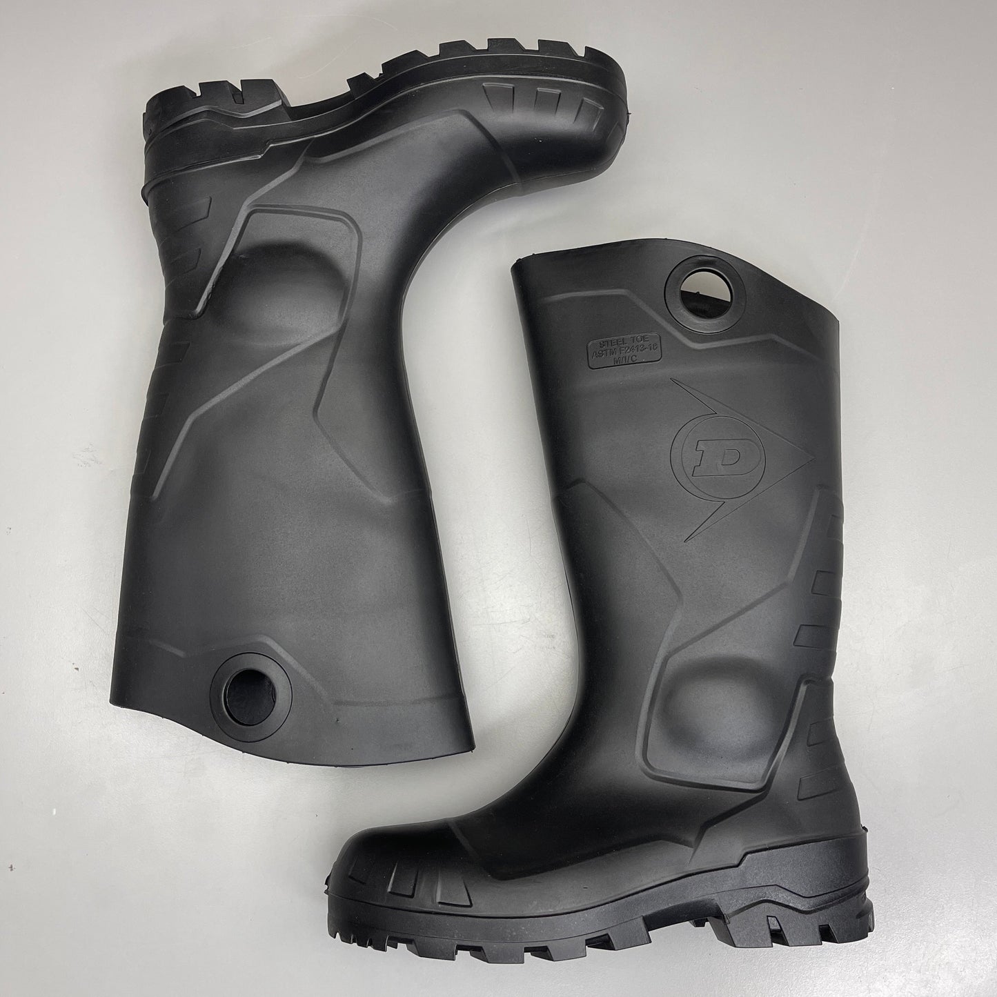 DUNLOP Steel Toe Safety Boots Waterproof Sz M 4 W 6 Black 86776